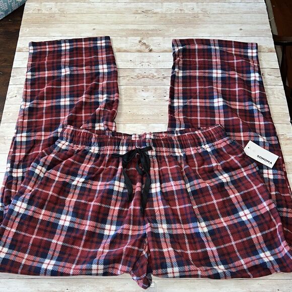 New! SONOMA Microfleece Sleep Pants Pajamas Soft Warm Cozy Loungewear NWT Sz 1XB - Picture 3 of 7